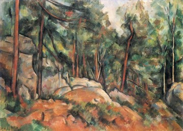 風景 Painting - 森の中 ポール・セザンヌ 山
